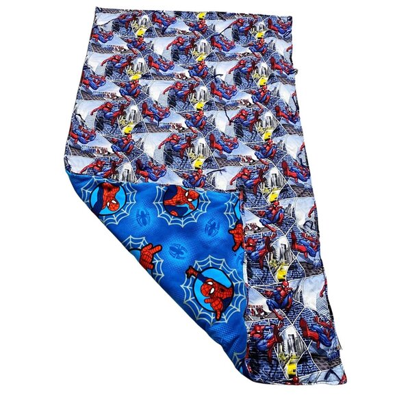 Handmade Spiderman Hand Tied Blanket Quilt Comforter Fleece Toddler Bedding